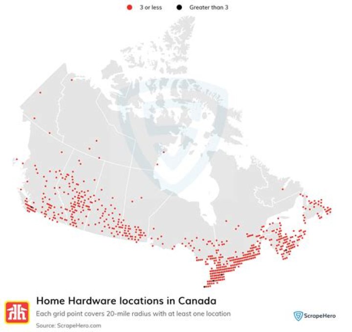 How many Home Hardware locations are there?