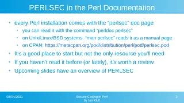 What is the command for showing Perl documentation?