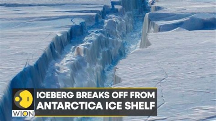 When pieces of an iceberg break off what are they called?
